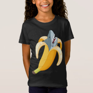 Funny Banana Shark Bananas Fruit Sea Animal Lover T-Shirt