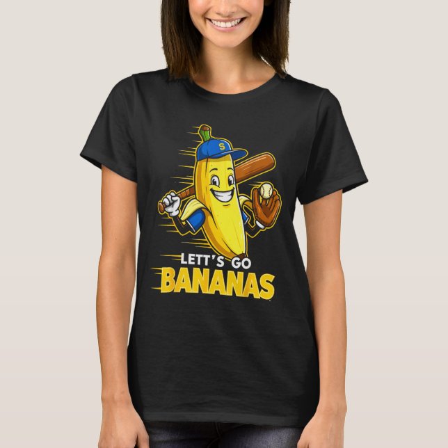 Funny Banana Shirts Gift Fruit Lovers Boys Lets Go (Front)