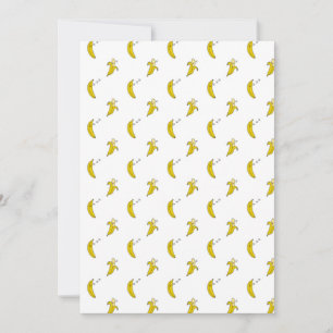 Funny Banana Sleeping Lazy Fruit Lover ZZZ Sleep Invitation