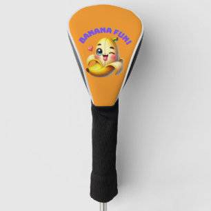 Funny Banana Winking Design for Fun and Playful Gi Golf Head Cover