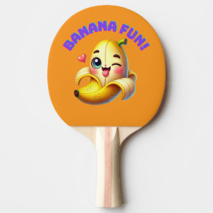 Funny Banana Winking Design for Fun and Playful Gi Ping Pong Paddle