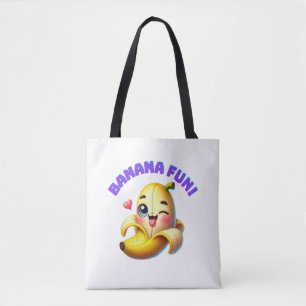 Funny Banana Winking Design for Fun and Playful Gi Tote Bag