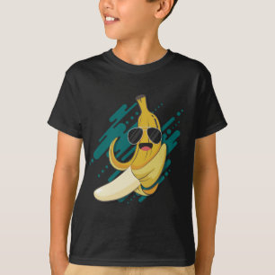 Funny Banana With Sunglasses Potassium Healthy Fru T-Shirt