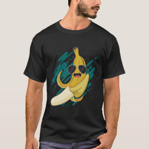 Funny Banana With Sunglasses Potassium Healthy Fru T-Shirt