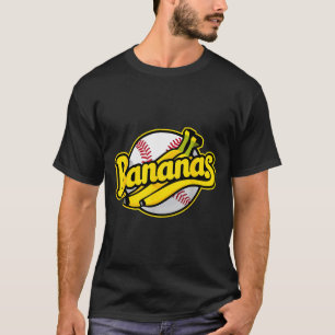Funny Bananas Baseball Vintage Graphic  T-Shirt