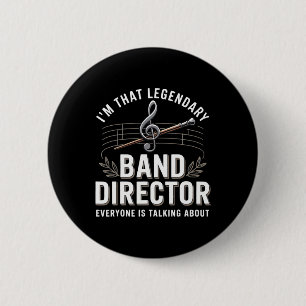 Funny Band Director Music Teacher Back To School  6 Cm Round Badge