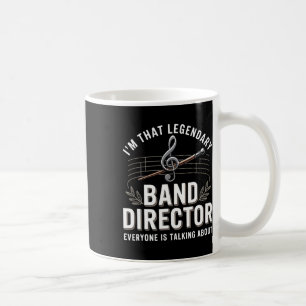 Funny Band Director Music Teacher Back To School  Coffee Mug