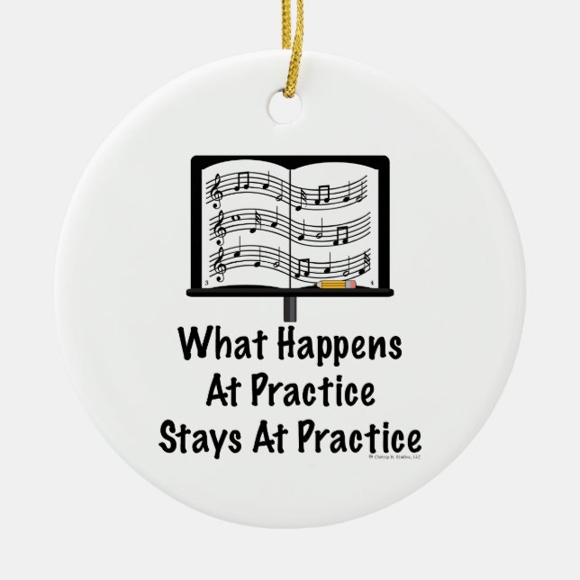 Funny Band Orchestra Ornament (Front)