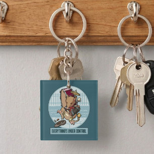 Funny Bandicoot Everything's Under Control Band Key Ring