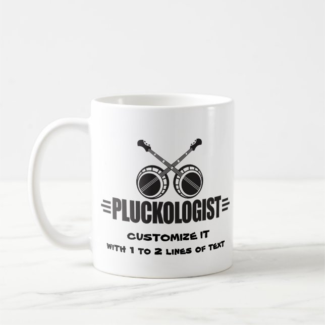 Funny Banjo Coffee Mug (Left)