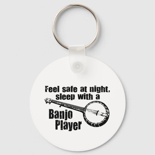 Funny Banjo Key Ring (Front)