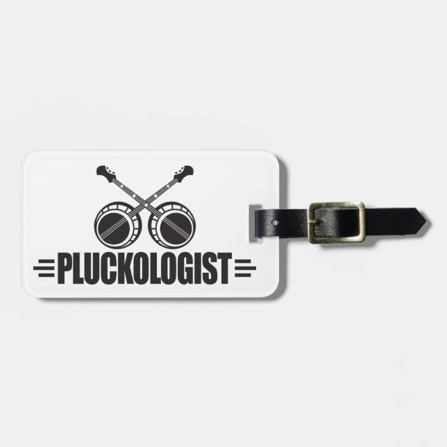 Funny Banjo Luggage Tag (Front Horizontal)