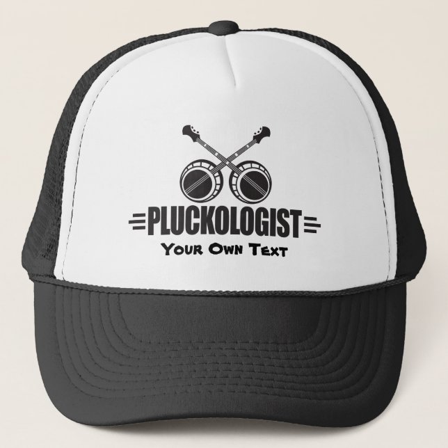 Funny Banjo Trucker Hat (Front)