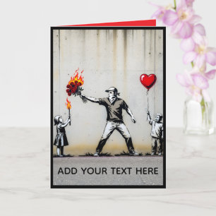 Funny Banksy Style Anti Valentine's Day Card