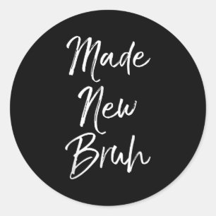 Funny Baptism Gift For Boys Salvation Quote Made N Classic Round Sticker