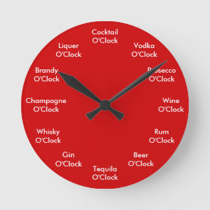 Funny Bar Clock Personalised Clock