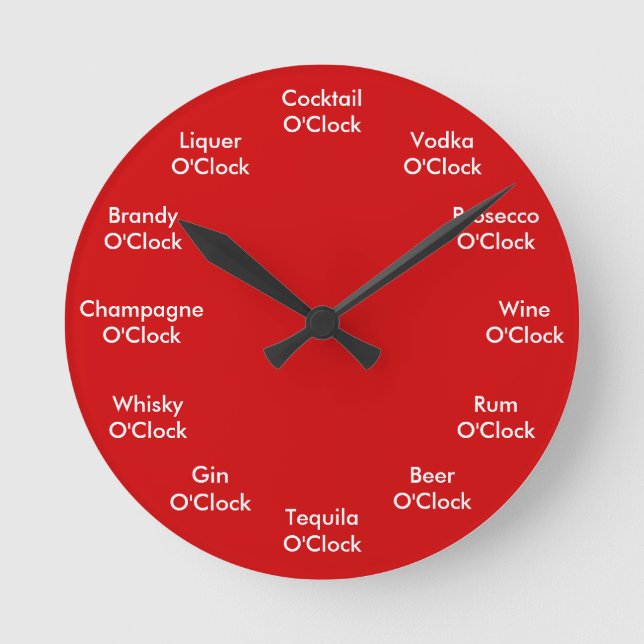 Funny Bar Clock Personalised Clock (Front)