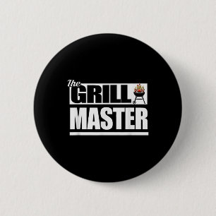 Funny Barbecue Grill Master Bbq Lovers Bar-b-q Gif 6 Cm Round Badge