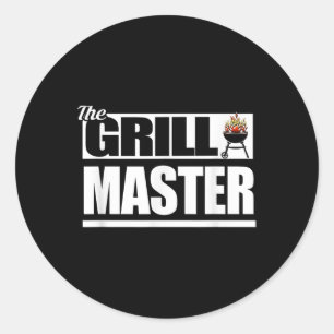 Funny Barbecue Grill Master Bbq Lovers Bar-b-q Gif Classic Round Sticker