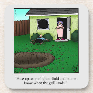 Funny Barbecue Humour Coaster Set
