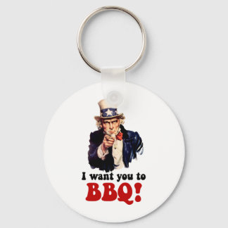 Funny barbecue key ring