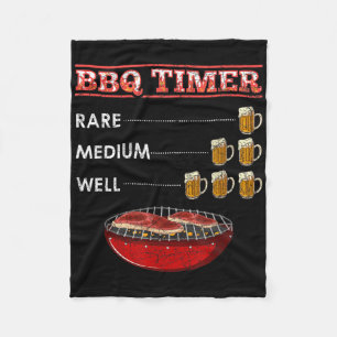 Funny Barbecue Lover Beer Drunk Drinking Gift Idea Fleece Blanket