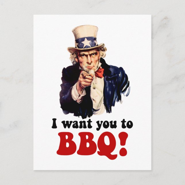 Funny barbecue postcard (Front)