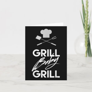 Funny Barbecue Quote Shirt Grill Baby Grill Bbq  Card