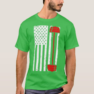 Funny Barbell Art For Men Women Weightlifting Fitn T-Shirt