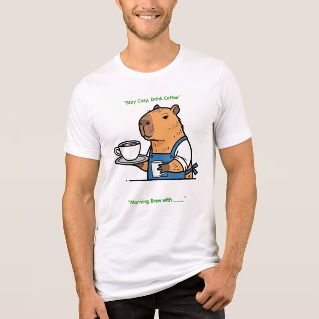  Funny Barista Capybara Shirt (Front)