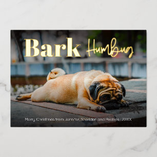 Funny Bark Humbug Dog Custom Photo