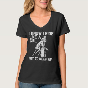 Funny Barrel Racing For Women Rodeo Horse R.Acer G T-Shirt