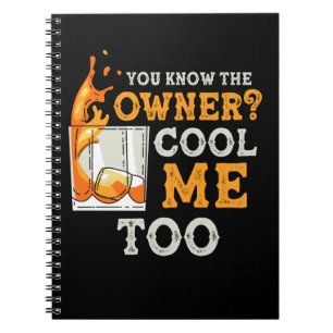 Funny Bartender and Barkeeper Joke Mixologist Notebook