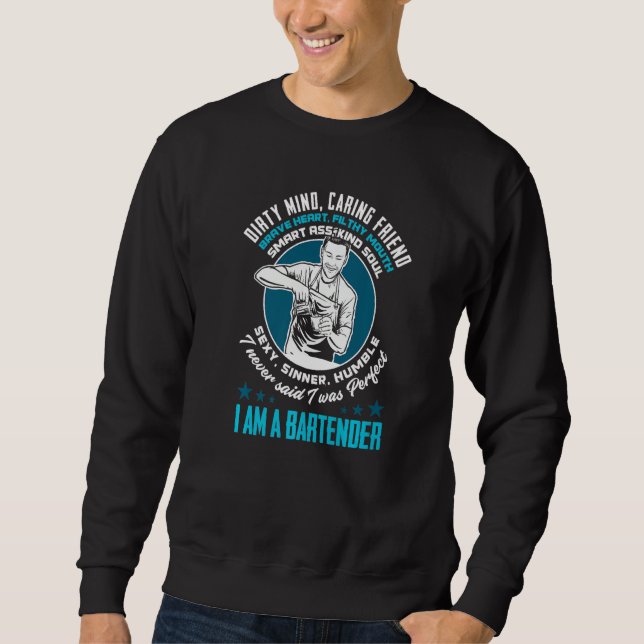 Funny Bartender Bartending Drinking Bar Club Beer  Sweatshirt (Front)