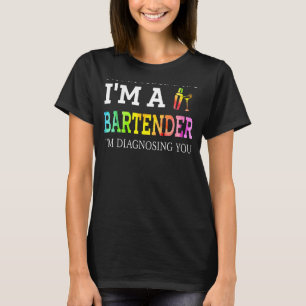 Funny Bartender Im Not Judging You T-Shirt