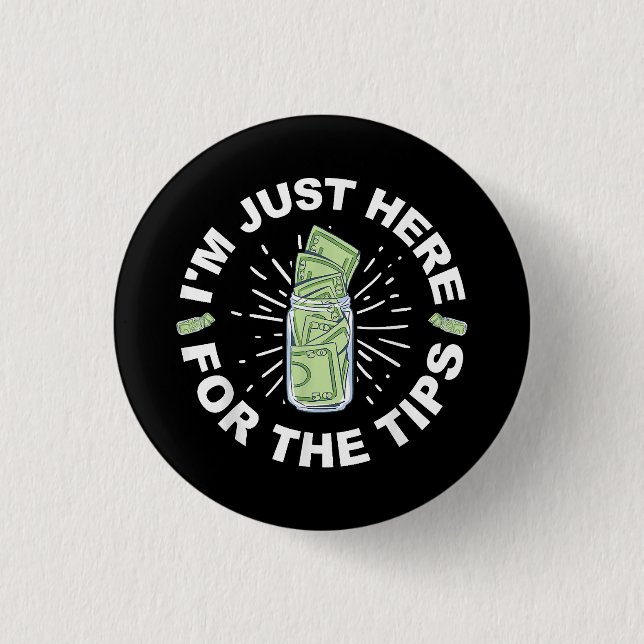 Funny Bartender Just  3 Cm Round Badge (Front)