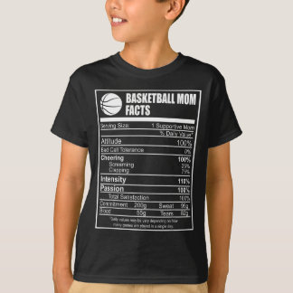 Funny Basball Mum Rition Facts Proud Parent T-Shirt