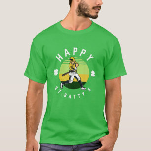 Funny Baseball Bat Sports St Patricks Pattys Day G T-Shirt