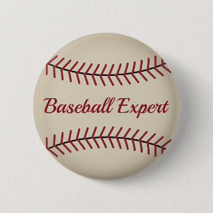 Funny Baseball Button 