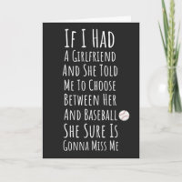 Funny Baseball Cards Teen Boy Sports For Him Men