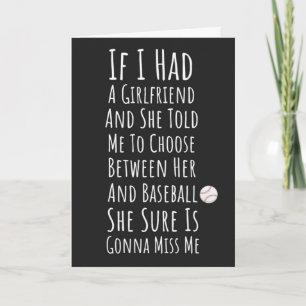 Funny Baseball Cards Teen Boy Sports For Him Men