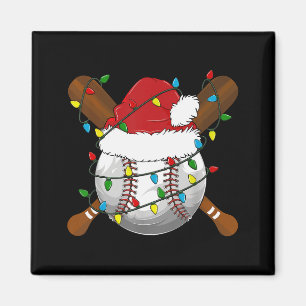 Funny Baseball Christmas Matching Family Pajamas X Magnet