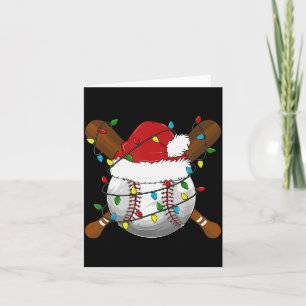 Funny Baseball Christmas Matching Family Pyjamas X Card