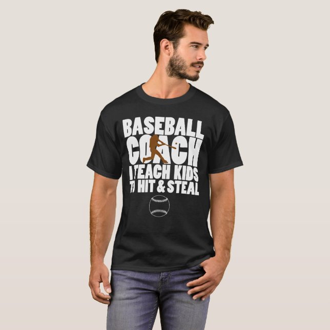 Funny Baseball Coach T-Shirt (Front Full)