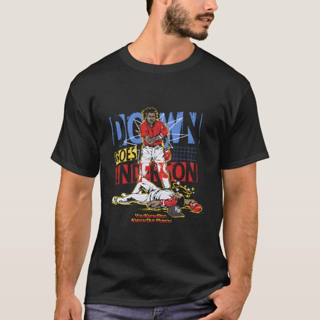 Funny Baseball Down Goes Anderson Shirt For Men Wo (Front)