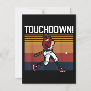 Funny Baseball Football Touchdown Sports Humour Invitation
