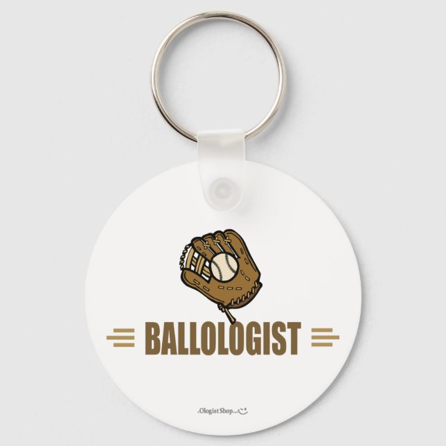 Funny Baseball Key Ring (Front)