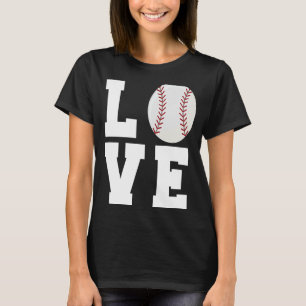 Funny Baseball Love Mum Dad Coach Player Athlete S T-Shirt