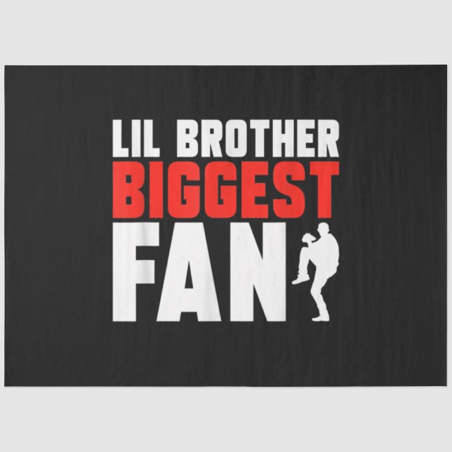 Funny Baseball Pitcher Brother Tissue Paper (Front)