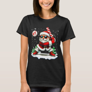 Funny Baseball Santa 67 Christmas Xmas Pajamas Boy T-Shirt